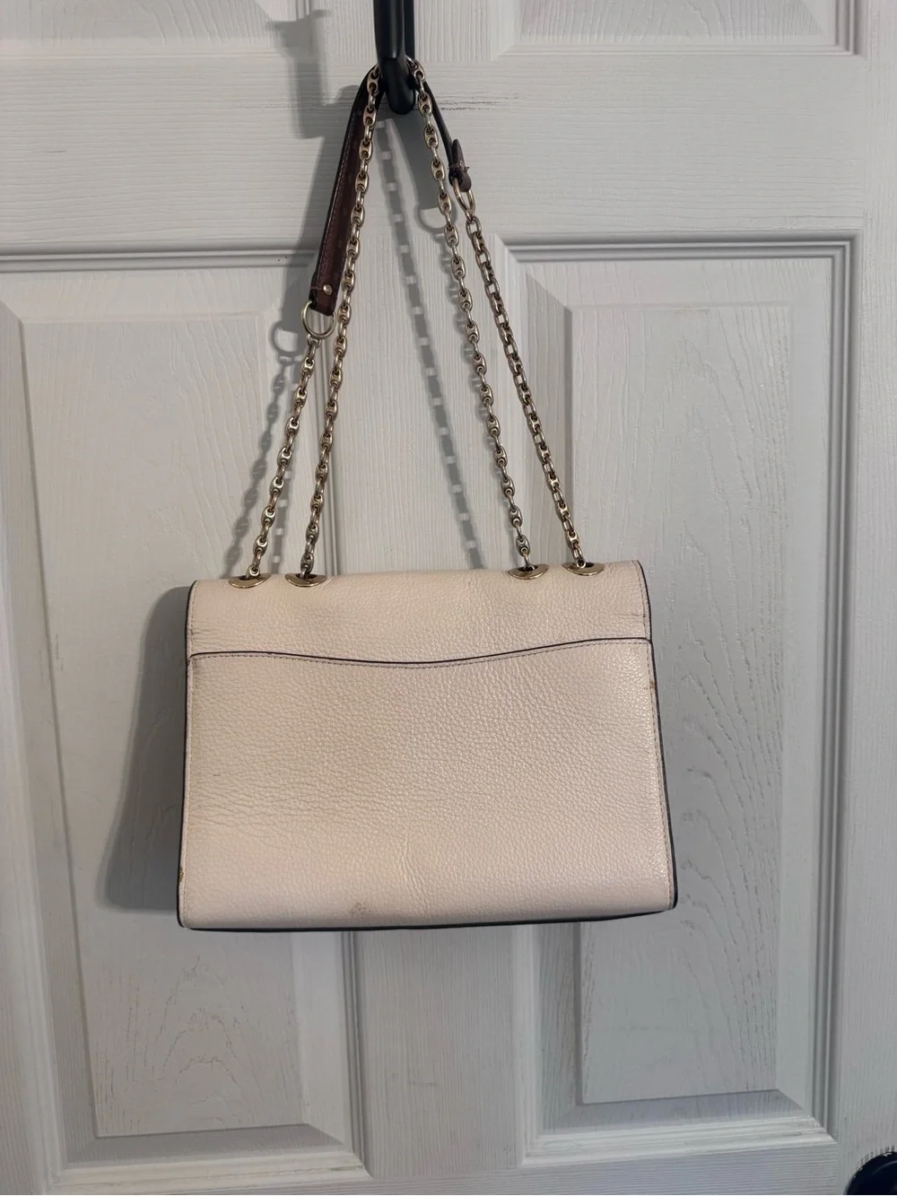 Vintage Coach Lane Shoulder Bag in Ivory C8594